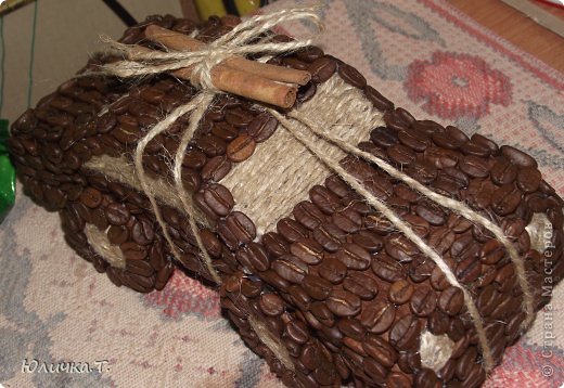 Мужской подарок - машинка из кофейных зерен