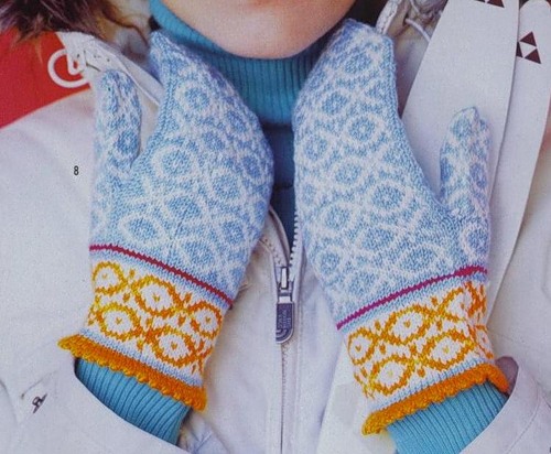 Варежки, вязание спицами схемы, уроки