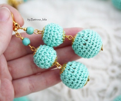 Серьги ручной работы