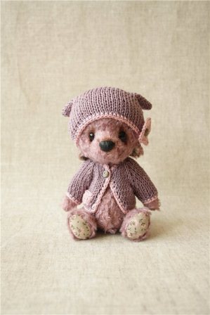 Кофточка и шапочка для мишки. МК