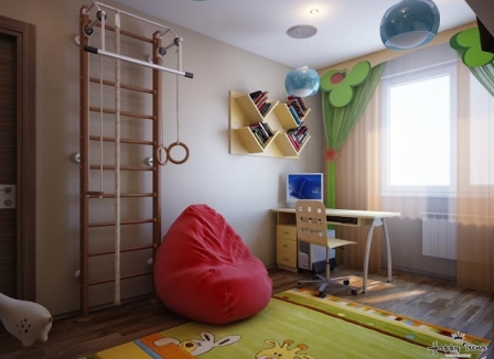 Дизайн интерьера детской мальчика