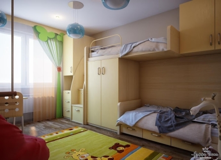 Дизайн интерьера детской мальчика