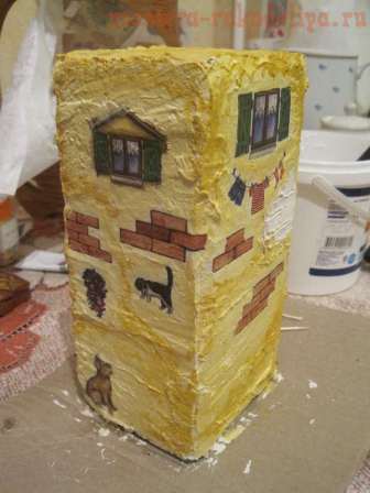 Декупаж на кирпиче. Мастер-класс