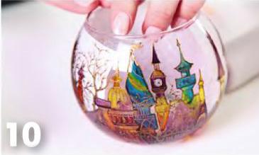 Подсвечник. Расписываем вазу