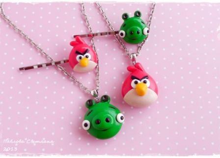 Заколки Angry Birds