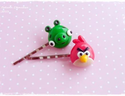 Заколки Angry Birds