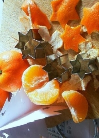 Украшения из апельсинов