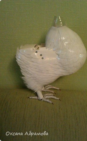 Королевский голубь из пластиковых бутылок. Мастер-класс