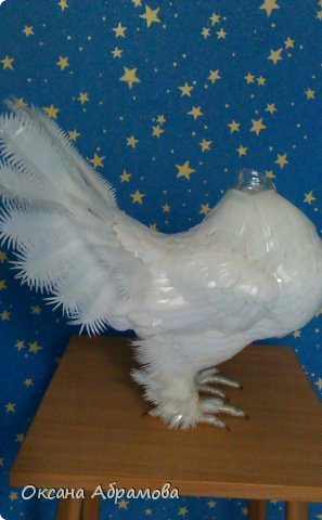 Королевский голубь из пластиковых бутылок. Мастер-класс