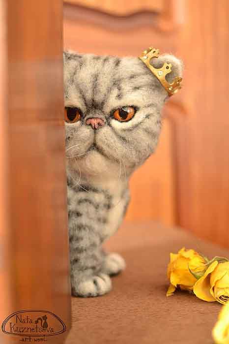 Коты и кошки в технике сухого валяния. Мастер-класс